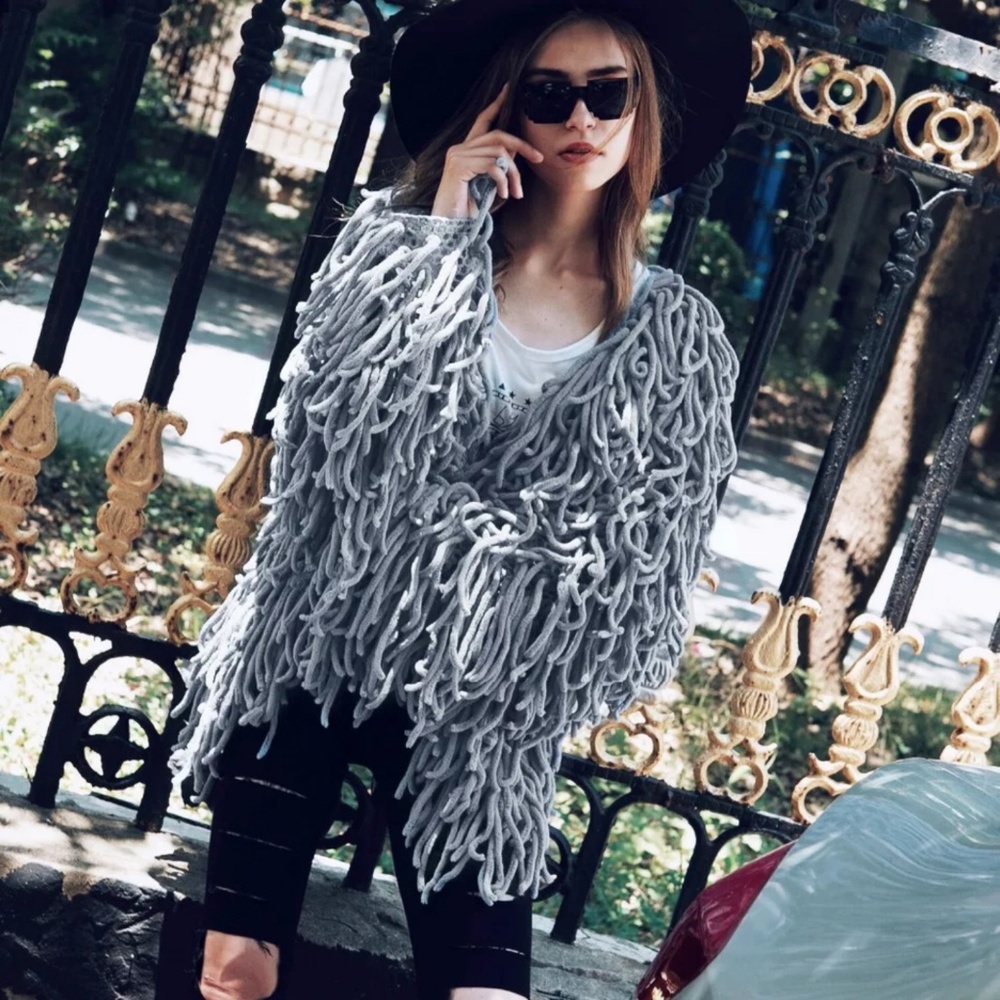 Morning Mist Shaggy Cardigan - Picture 2 of 6